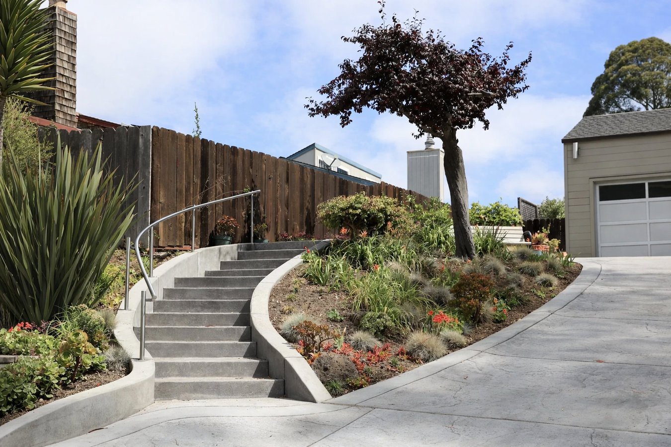 Concrete steps construction in Novato, CA
